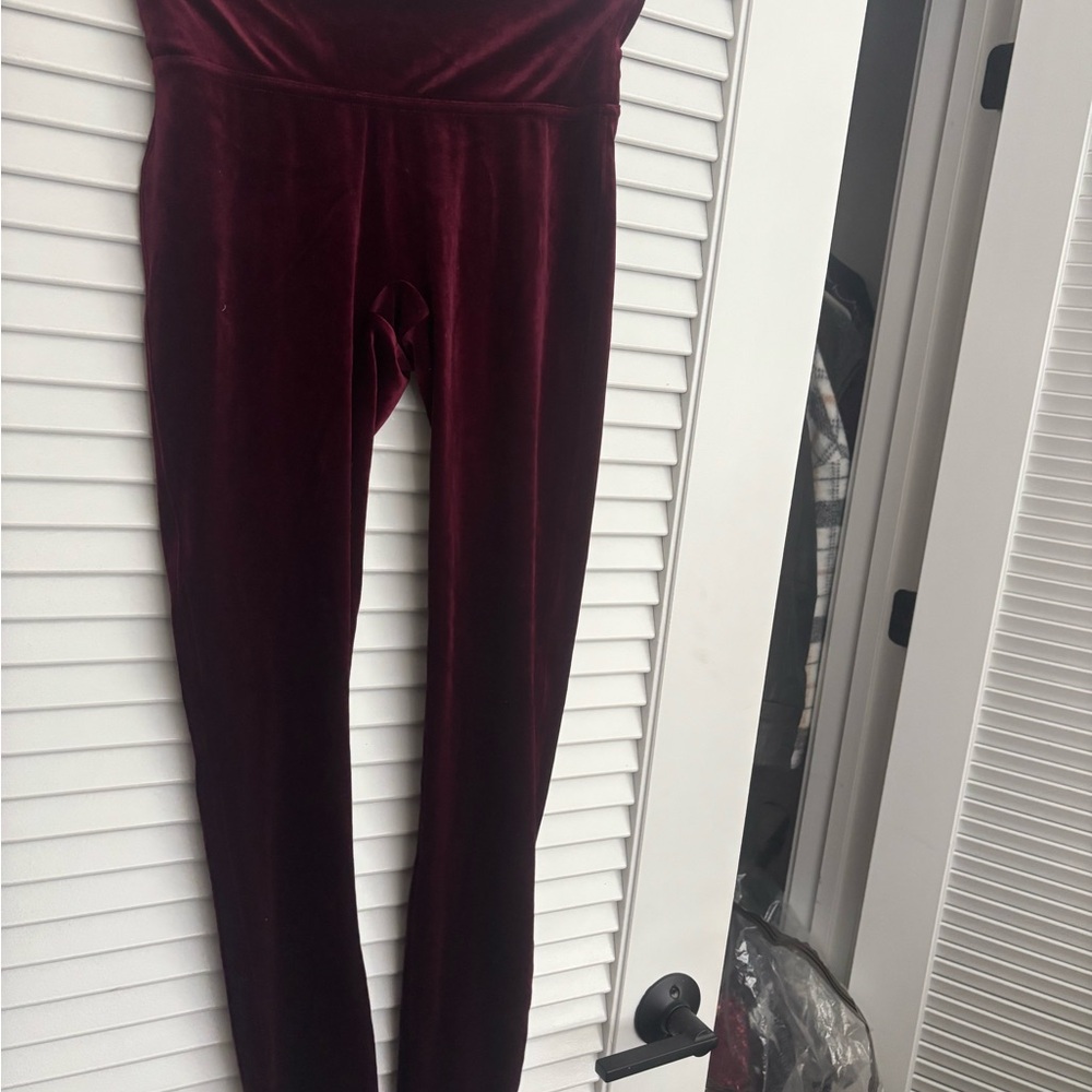 SPANX Velvet High-Waisted Leggings